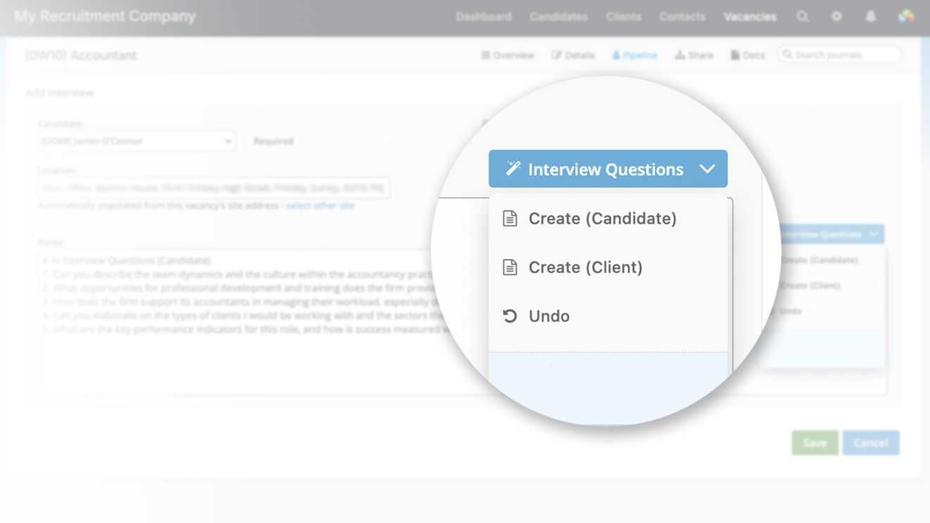 AI-generated interview questions